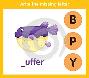 Write the missing letter