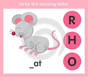 Write the missing letter