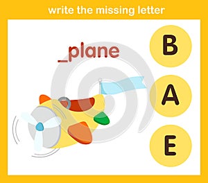 Write the missing letter