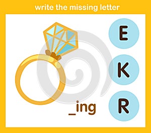 Write the missing letter