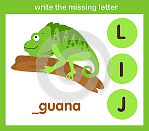 Write the missing letter