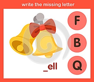 Write the missing letter