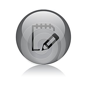 Write notepad icon web button