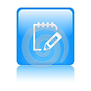 Write notepad icon web button