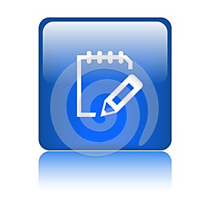 Write notepad icon web button