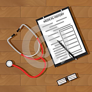 Write patient medical history