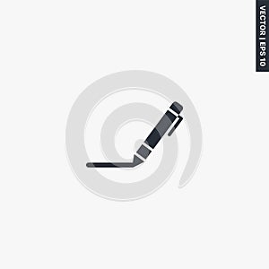 Write, premium quality flat icon