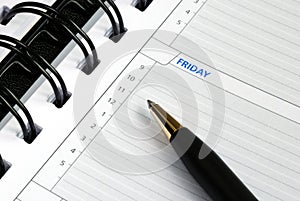 Write some notes on the day planner