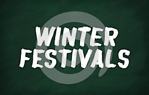 Write Winter festivals