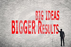 Write words on wall, Big Ideas Bigger Results photo