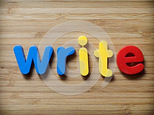 Write or writing