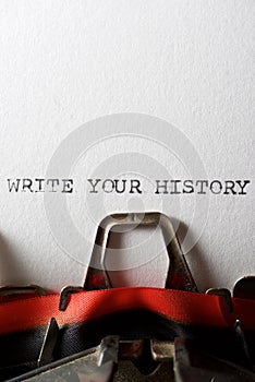 Write your history