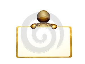 Write your message on this blank message board