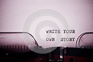 Write your own story phrase