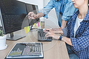 Writing codes and typing data code technology, Two professional