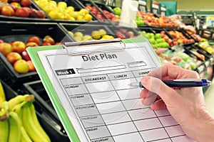 Writing a Diet Plan by Supermarket Fruit