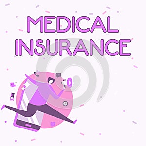 Writing displaying text Medical Insurance. Business approach reimburse the insured for expenses incurred from illness photo