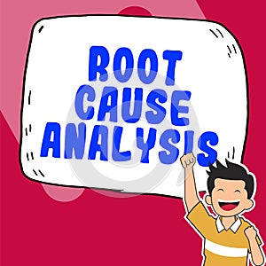 Writing displaying text Root Cause Analysis. Business overview Method of Problem Solving Identify Fault or Problem