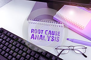 Writing displaying text Root Cause Analysis. Business overview Method of Problem Solving Identify Fault or Problem