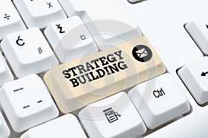 Writing displaying text Strategy Building. Internet Concept Leveraging Buying and acquiring others platforms Buying And