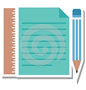 Writing Isolated Vector Icon Editable