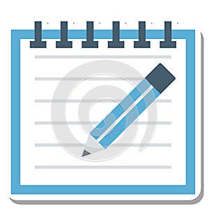 Writing Isolated Vector Icon Editable