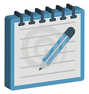 Writing Isolated Vector Icon Editable