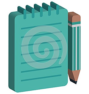 Writing Isolated Vector Icon Editable