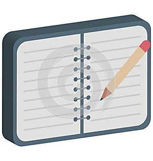 Writing Isolated Vector Icon Editable