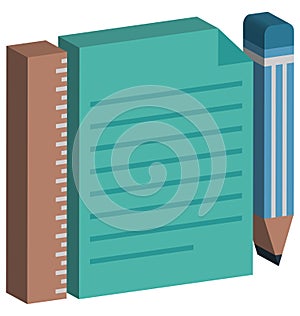 Writing Isolated Vector Icon Editable photo