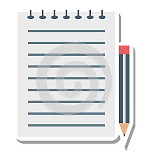 Writing Isolated Vector Icon Editable