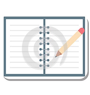 Writing Isolated Vector Icon Editable