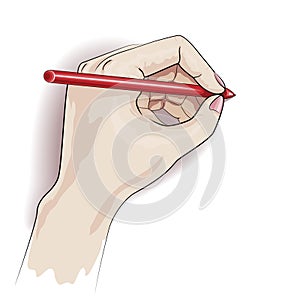 Writing left hand