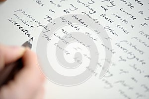 Writing letter to a friend