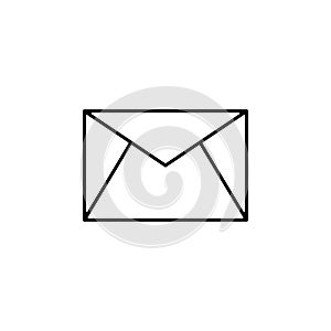 writing mail icon. Element of finance for mobile concept and web apps icon. Thin line icon for website design and development, app