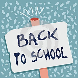 Writing note showing Back To School. Business photo showcasing is the period relating to the start of a new school year