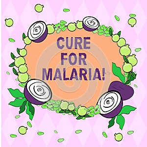 Writing note showing Cure For Malaria. Business photo showcasing like Primaquine drug used against malaria for photo