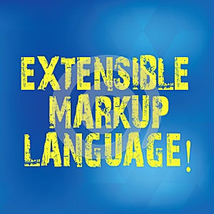 Writing note showing Extensible Markup Language. Business photo showcasing computer language that use tag to define
