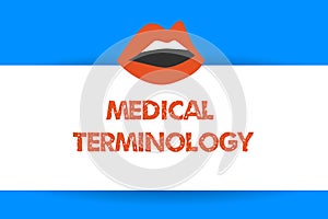 Writing note showing Medical Terminology. Business photo showcasing language used to precisely describe the huanalysis photo