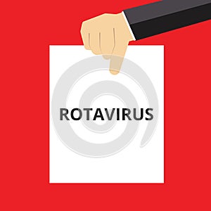 Writing note showing Rotavirus