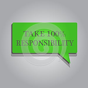 Zobrazené vziať 100 zodpovednosť. obchod predstaví byť plne zodpovedný váš akcie a myšlienky 