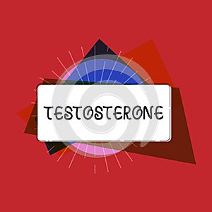 Writing note showing Testosterone. Business photo showcasing Hormone development of male secondary sexual