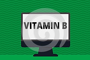 Writing note showing Vitamin B. Business photo showcasing Highly important sources and benefits of nutriments folate