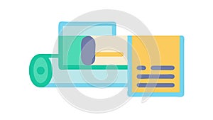 Writing Note-Taking Document Creation Icon Vector, vector design Generative AI