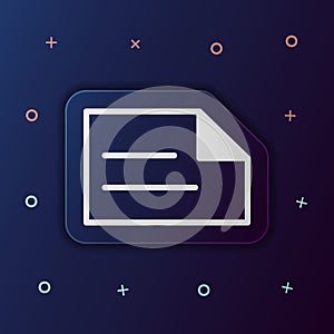 Writing on paper nolan button icon. Simple thin line, outline vector of web icons for ui and ux, website or mobile application