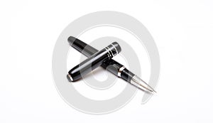 Writing Pen with cap isolated on white