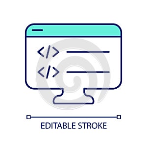 Writing script for website RGB color icon