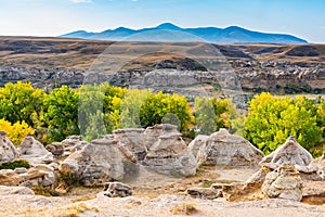Writing on stone Provincial Park in Southern Alberta Canada