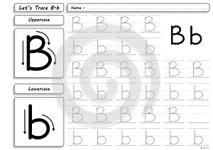 Writing and Tracing Letters B-b Worksheet