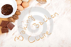 Written in flour - baking, backen, cuire